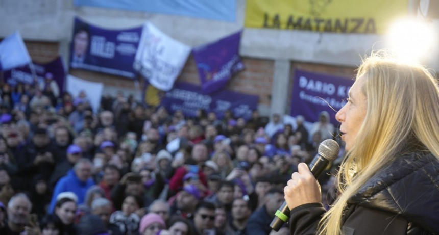 Karina Milei apareció en un acto en La Matanza y minimizó el escándalo por las coimas