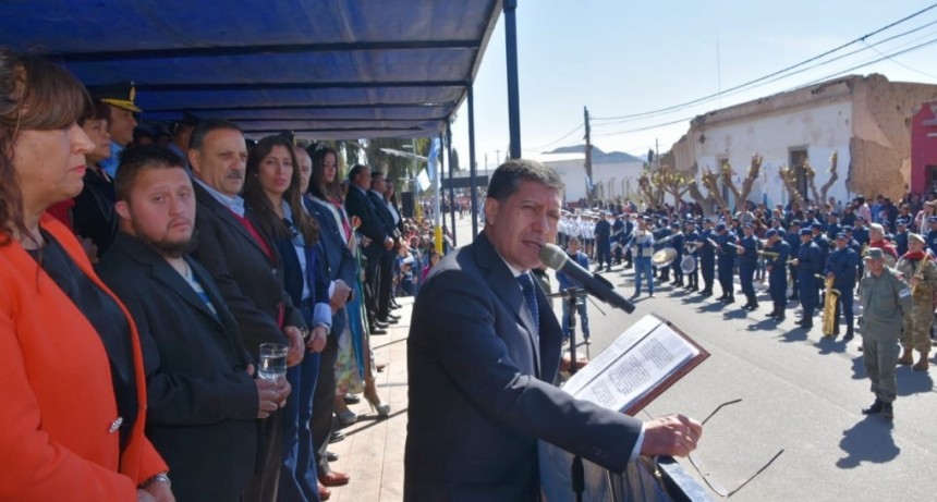 Casas participó del aniversario de Nonogasta