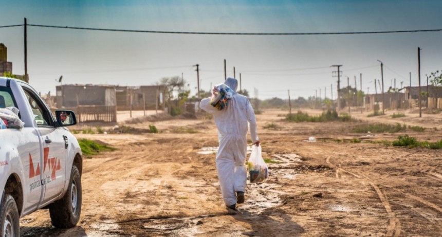 Continúa la asistencia alimentaria en barrios y asentamientos
