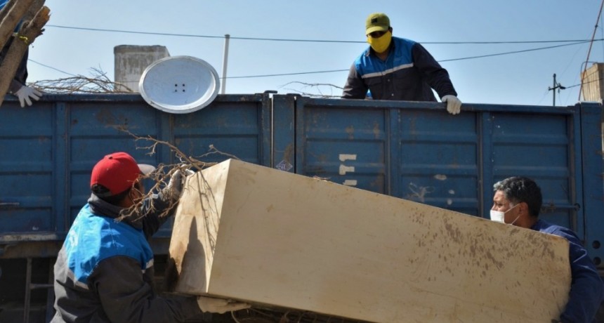 Municipio realizó descacharreo en barrio Alta Rioja