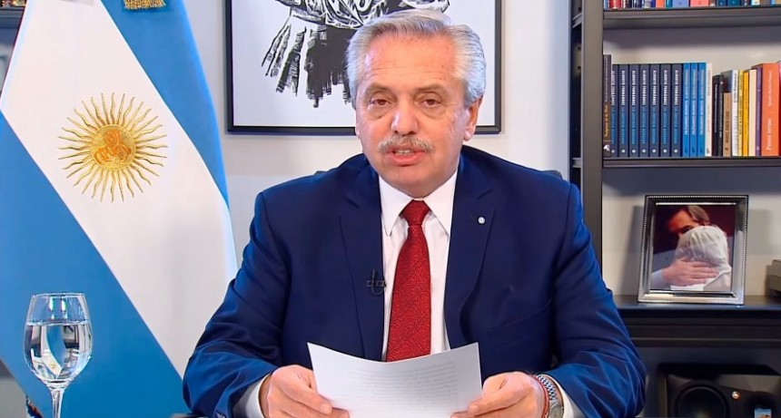 Alberto Fernández en cadena nacional: 