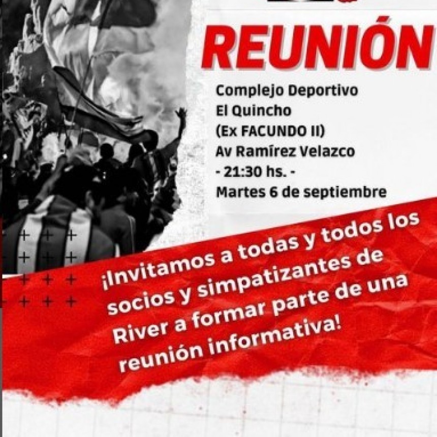La Filial La Rioja de River Plate se prepara para recibir al equipo millonario