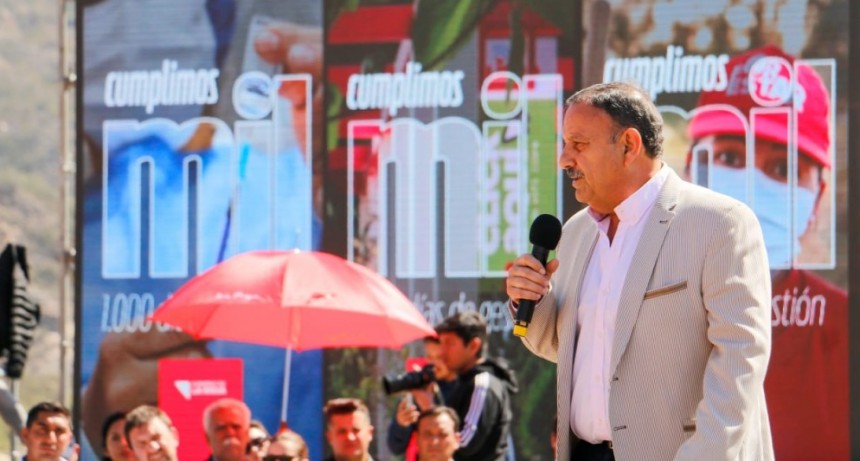 Quintela realizó un repaso por los Mil dias y expresó su compromiso de continuar trabajando para una mejor provincia