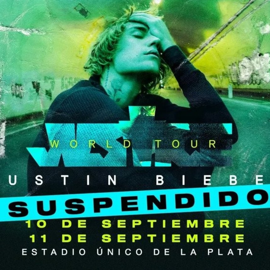 Justin Bieber canceló sus shows en la Argentina por problemas de salud