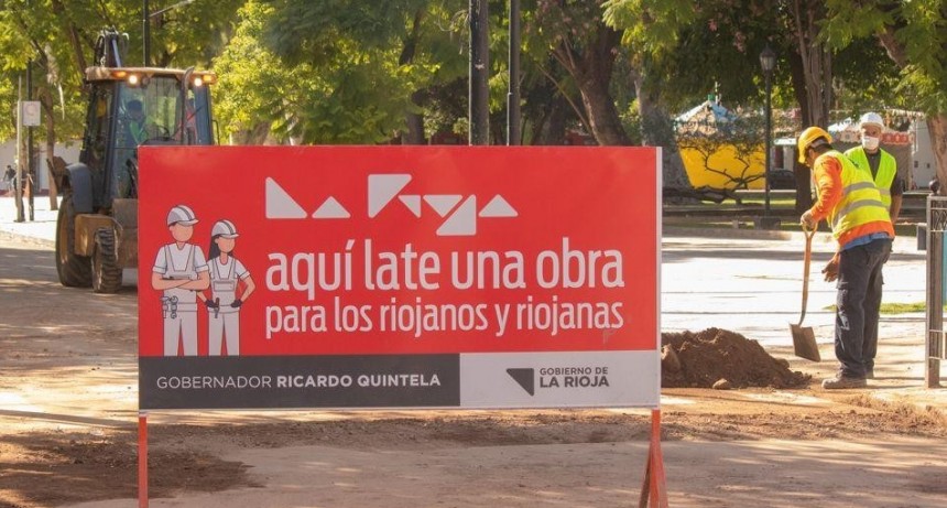Continúan las obras en el microcentro 