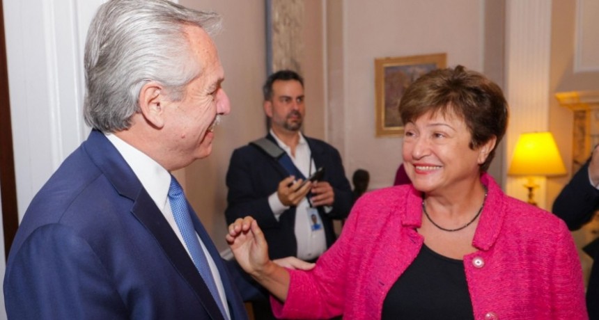 Georgieva elogió al gobierno argentino tras reunirse con Fernández