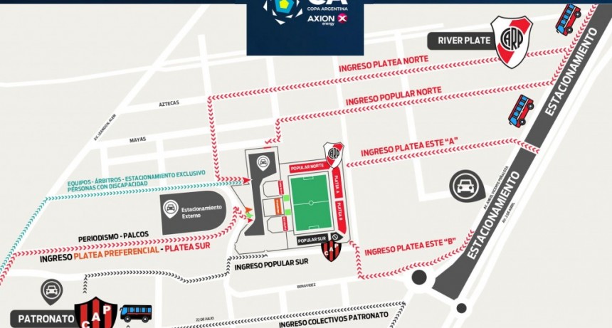 Copa Argentina: El operativo de seguridad  para River- Patronato dispondrá de mil efectivos policiales