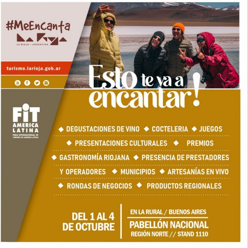  La Rioja participa de la FIT con gran expectativa pública y privada