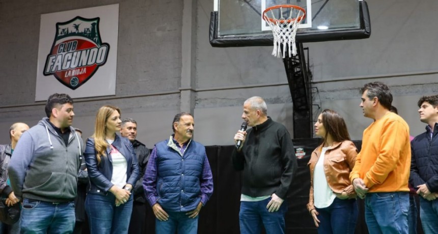 Quintela inauguró refacciones en el Club Facundo 