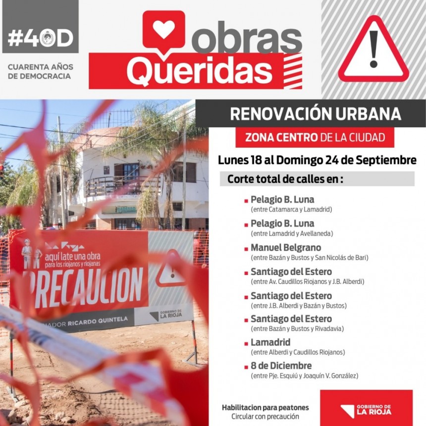 Continúan los cortes de calles por tareas de sondeo de red de agua