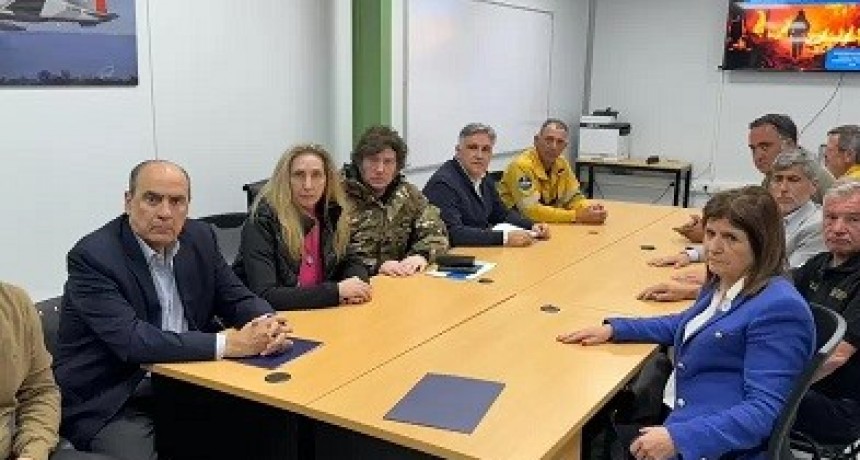   Milei en Córdoba: visitó las zonas más castigadas por los incendios forestales