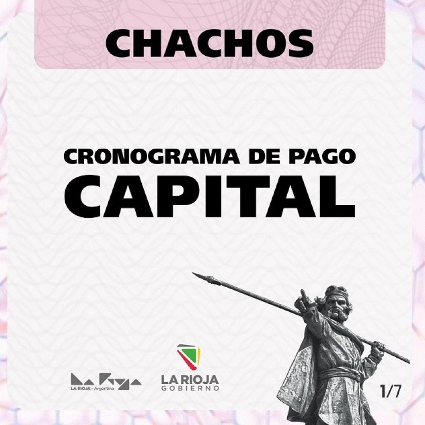 Finaliza el pago de Chachos en Capital e interior