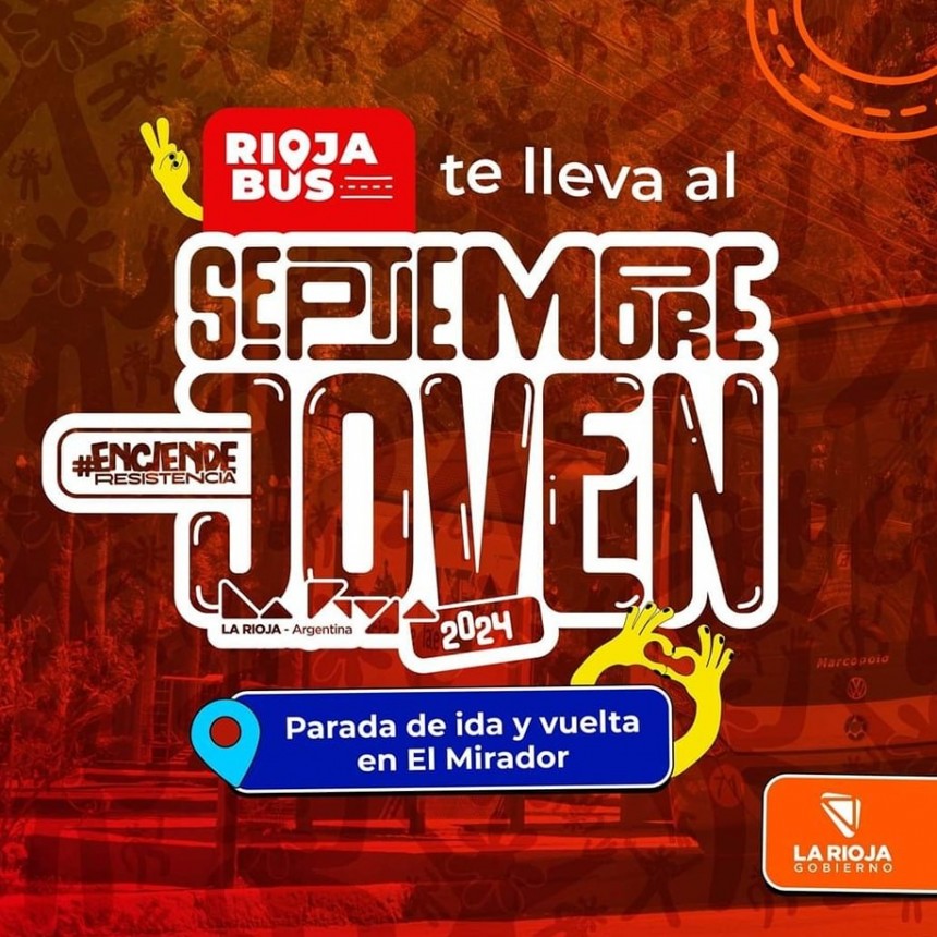Septiembre Joven: Rioja Bus con servicio especial al Parque de la Ciudad