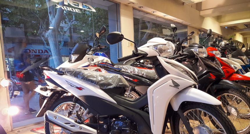 Bajó la venta de motos 0km en agosto