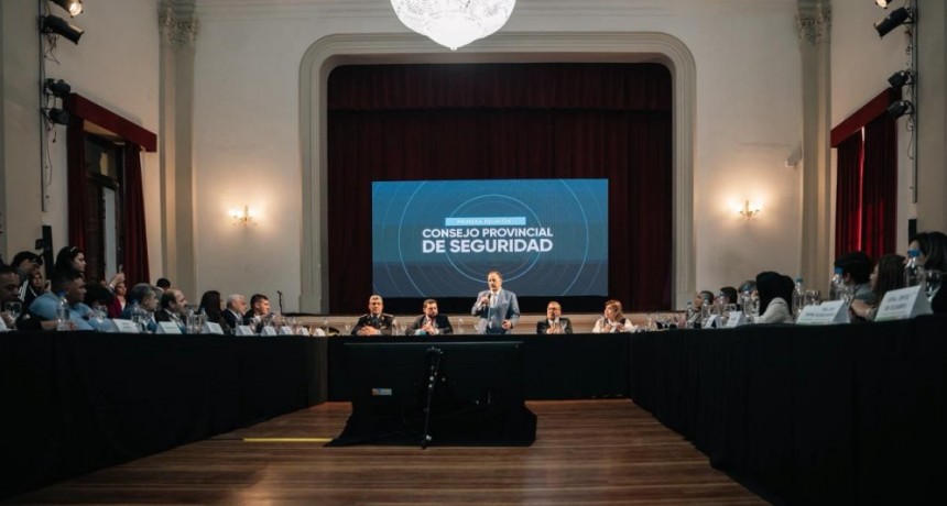 Quintela encabezó el primer encuentro del Consejo Provincial de Seguridad