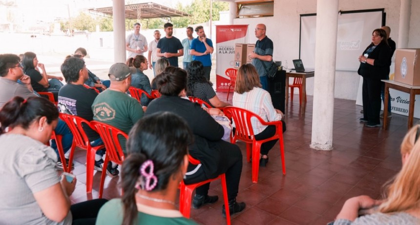 Lanzaron el programa “Elijo Votar” en el Barrio 3 de Febrero
