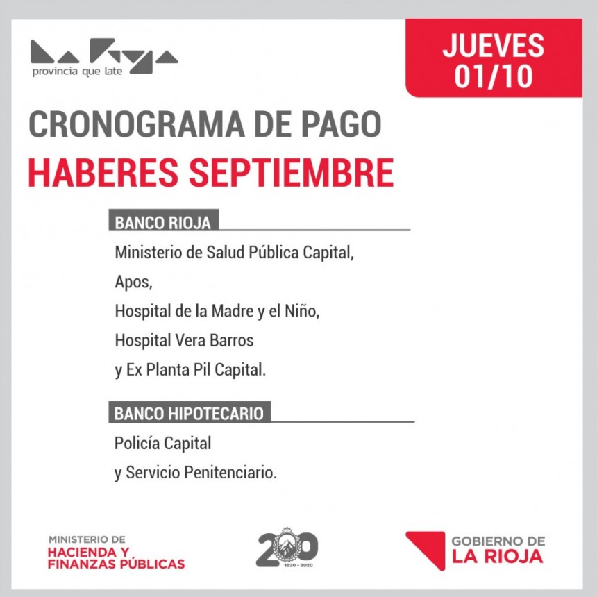 Arranca este jueves el pago de sueldos