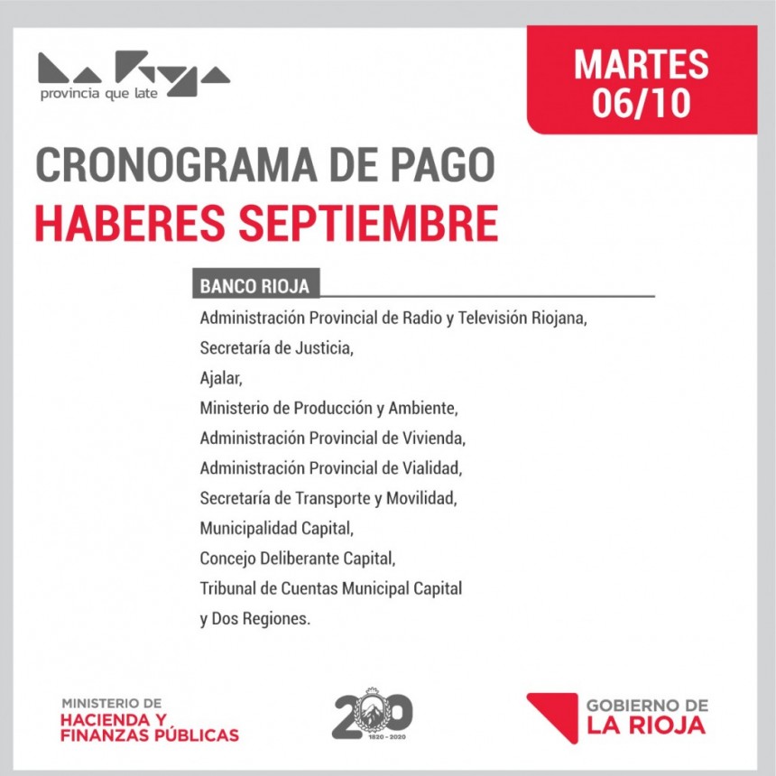 Continúa el pago de sueldos en la APP