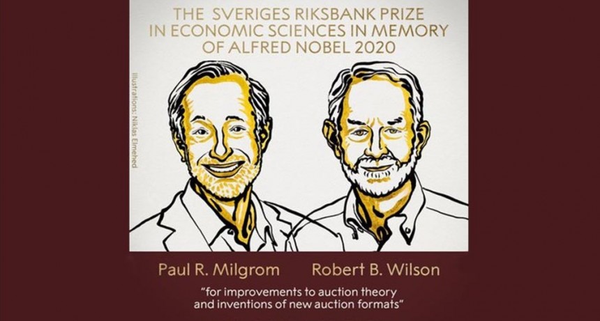 El Nobel de Economía fue para dos estadounidenses por mejoras en la teoría de las subastas