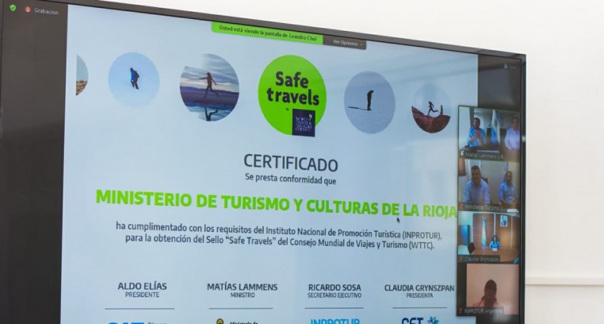  La Rioja es distinguida con el sello SAFE TRAVEL como destino seguro
