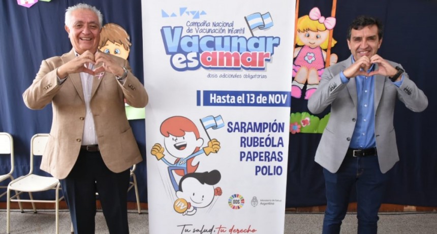 Se lanzó la Campaña Nacional de Vacunación Infantil