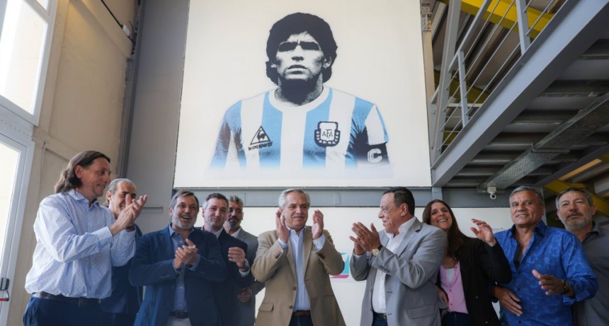 El presidente Alberto Fernández inauguró el estadio Diego Maradona en Zárate