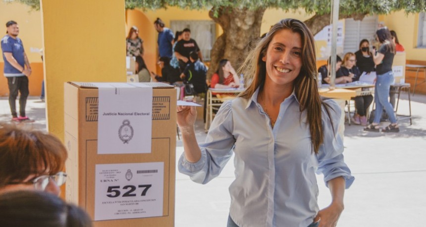 Florencia López se mostró optimista y llamó a votar con conciencia