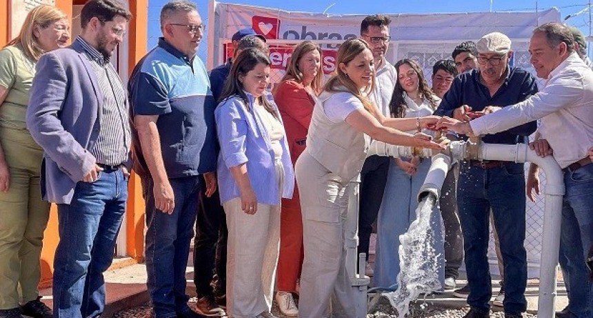 Se inauguró una nueva perforación en el aniversario de la ciudad de Chepes
