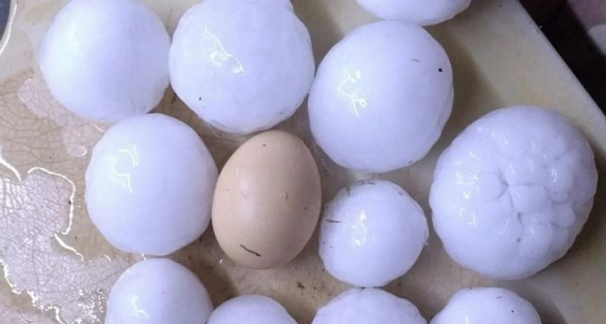 Intensa pedrea en el sur de Córdoba