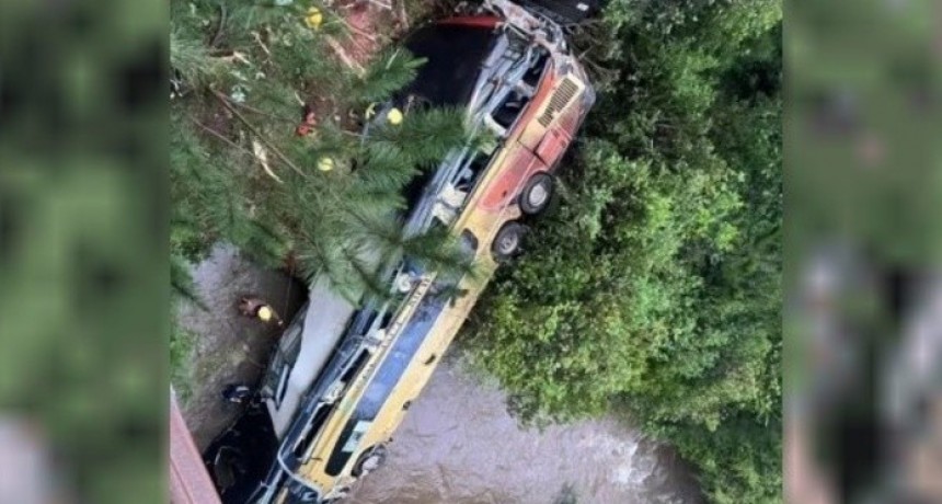 Tragedia en Misiones: un micro cayó a un arroyo, hay nueve muertos y 29 heridos