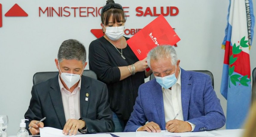 Salud y la UNLaR firmaron importante contrato de servicios a terceros