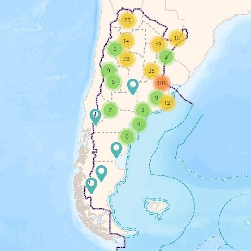 Nación publicó un mapa interactivo de señalizaciones de sitios de memoria