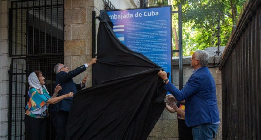 Señalizan la Embajada de Cuba como sitio vinculado al terrorismo de Estado