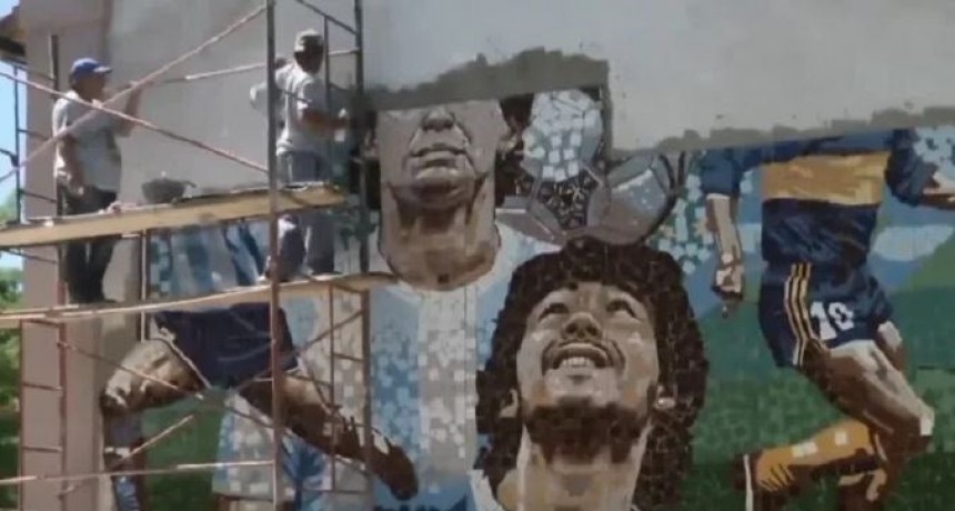 Entre Ríos homenajea a Maradona con el mosaico más grande del mundo 