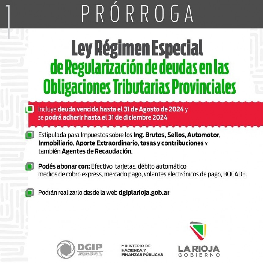 Rentas prorroga el pago de deudas tributarias 