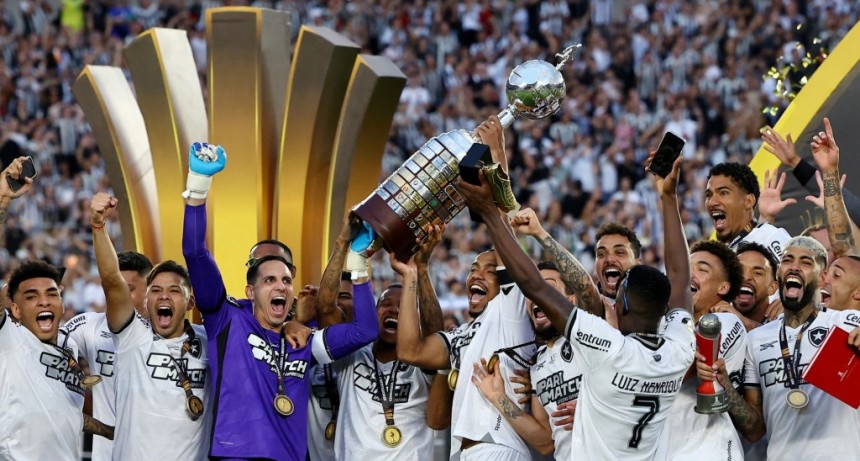 Con un hombre menos, Botafogo se coronó campeón de la Copa Libertadores