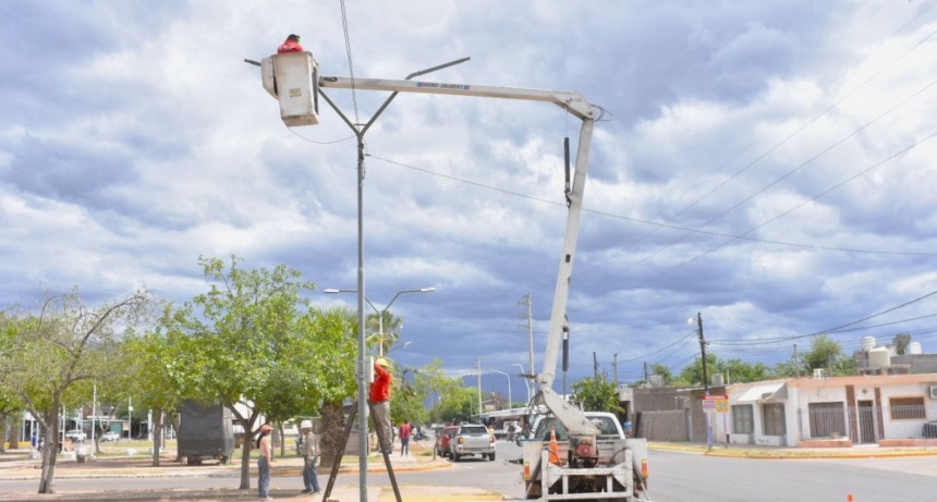 Municipio intervino para recuperar la iluminación en el Barrio Hospital