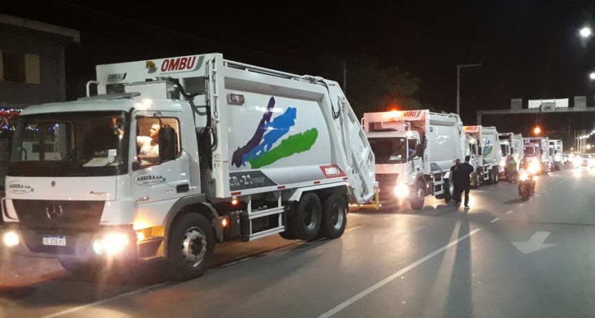Llegaron los camiones recolectores alquilados por el municipio