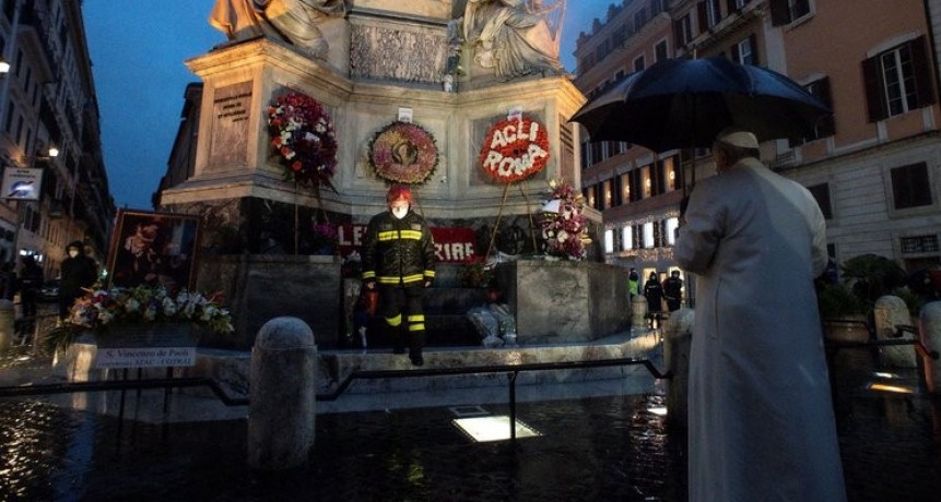El Papa Francisco homenajeo a la Inmaculada Concepción 