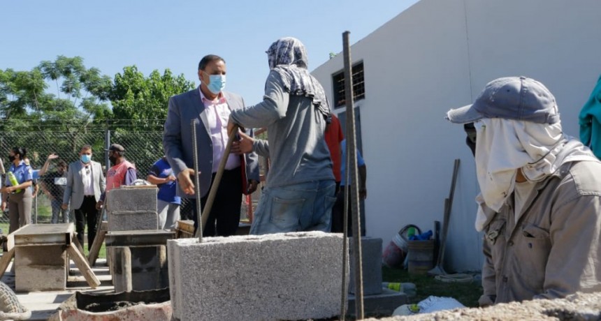 Quintela constató avance de obras en el Servicio Penitenciario