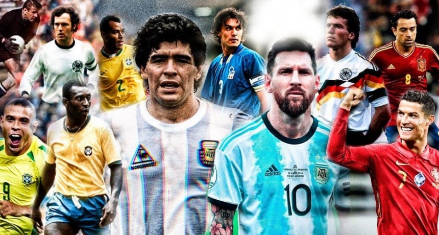  La revista France Football dio a conocer el mejor equipo de la historia donde están Maradona y Messi