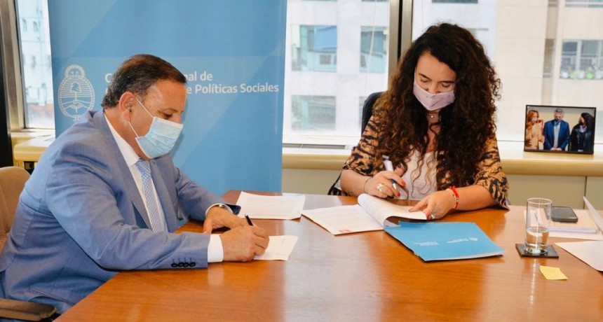  El gobierno provincial  firmó convenio con el Consejo Nacional de Políticas Sociales 