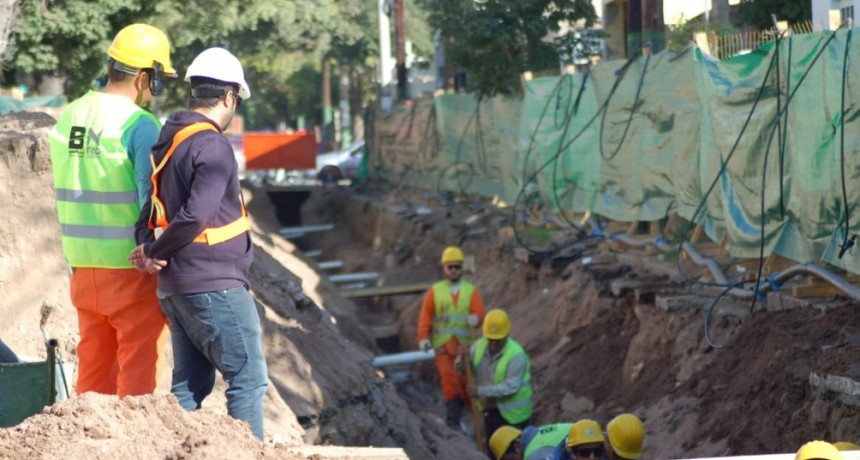 Se intensifican los trabajos del Plan de Renovación Urbana y Desagües Pluviales en el centro de la ciudad