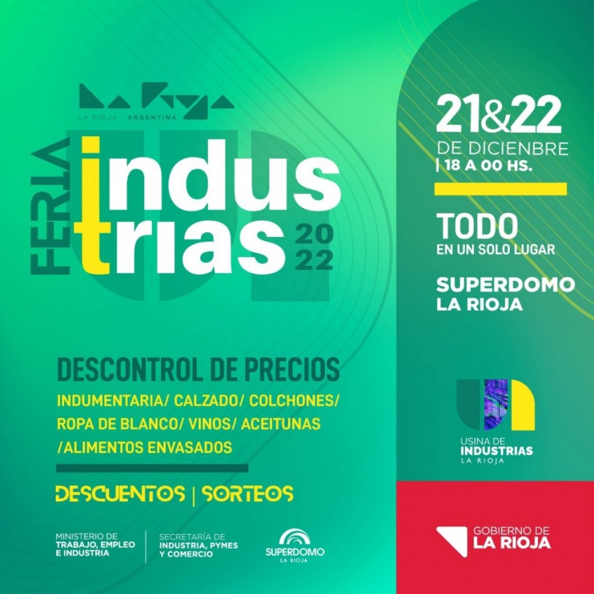 Realizan la “Feria de las Industrias” con ofertas y grandes descuentos 