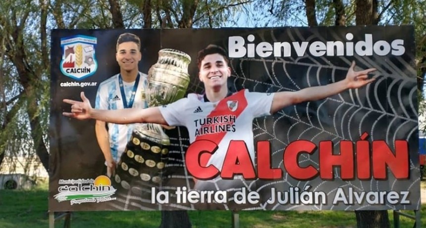  Un estadio en Calchin llevará el nombre del campeón del mundo Julián Álvarez 