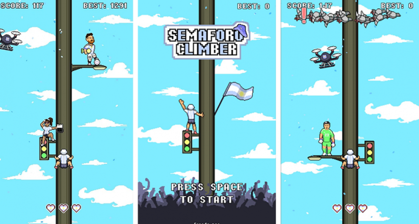 El videojuego que recrea los festejos del Mundial es furor en Internet