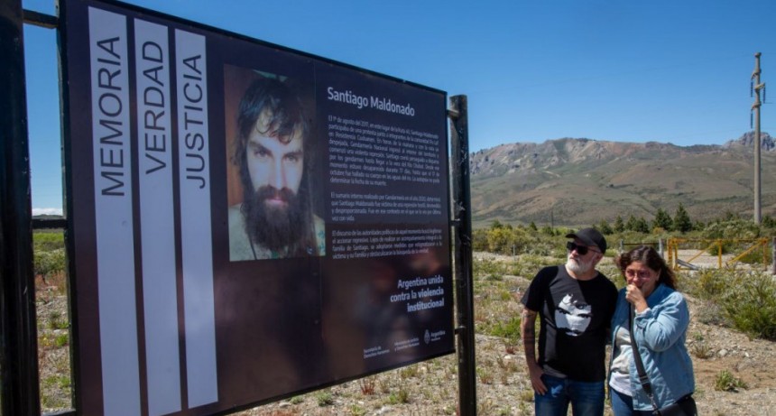 Señalizan la Ruta 40 por el caso Maldonado