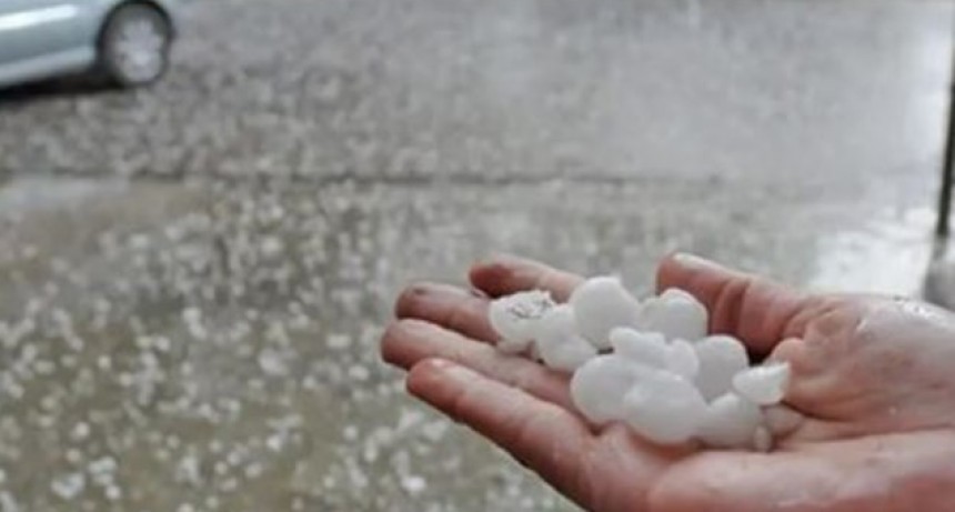 Rige el alerta por tormentas y granizo. El sur de la provincia entre las zonas afectadas